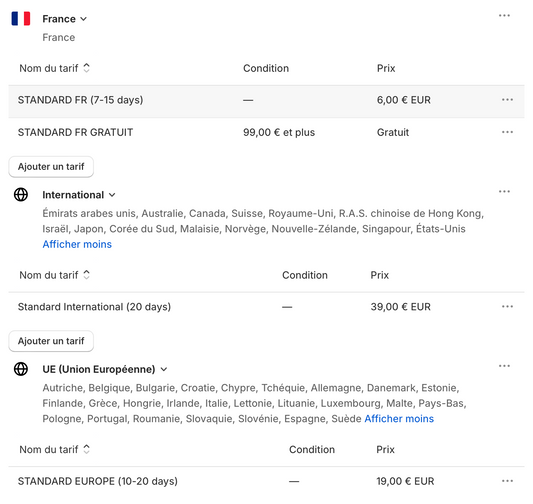 Shipping and Returns