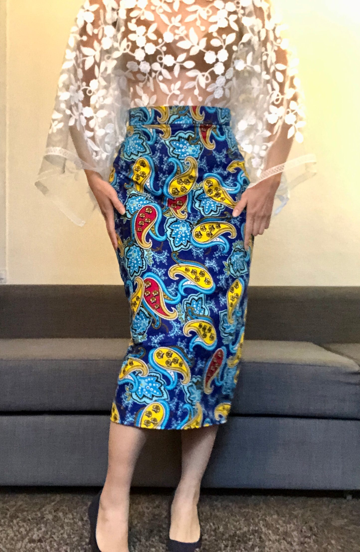 ENSEMBLE JUPE ET TOP DENTELLE