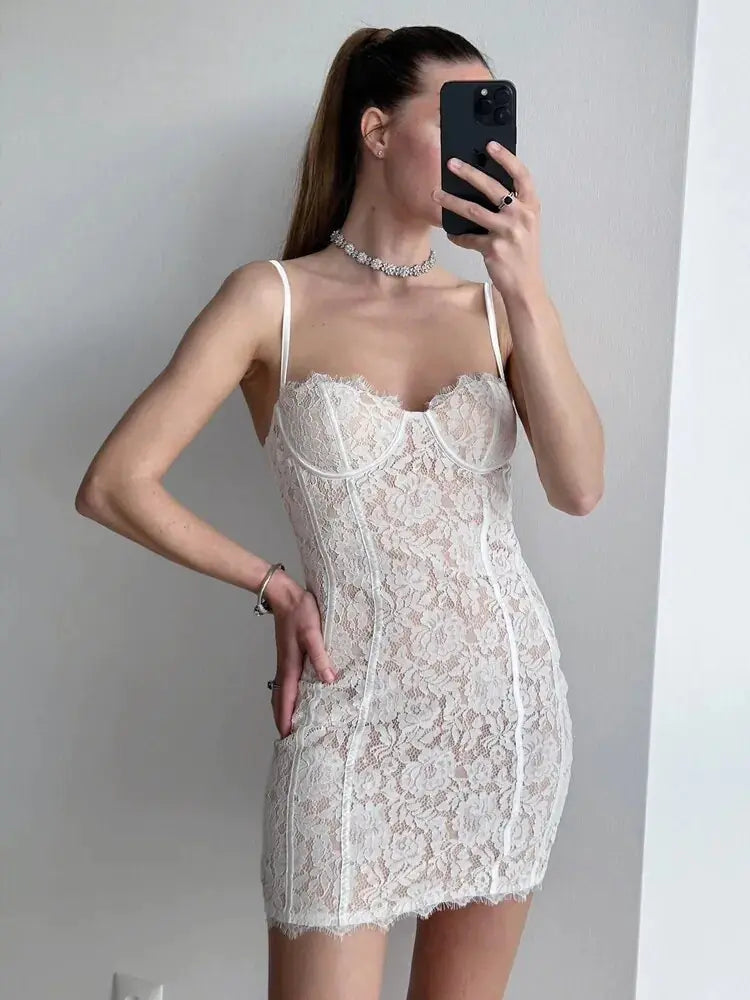 Purple Lace Vintage Dress