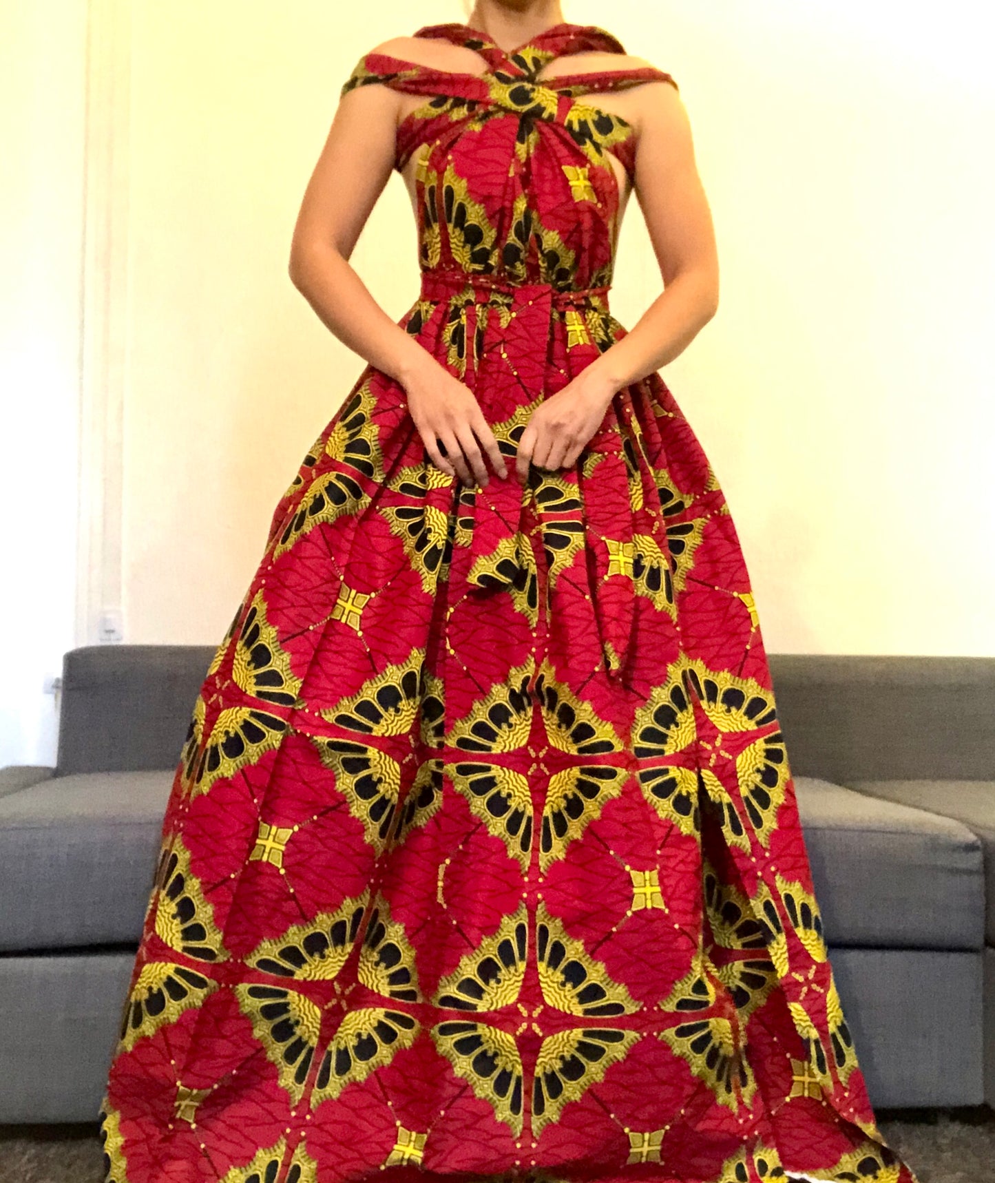 ROBE WAX PAPILLON ROUGE