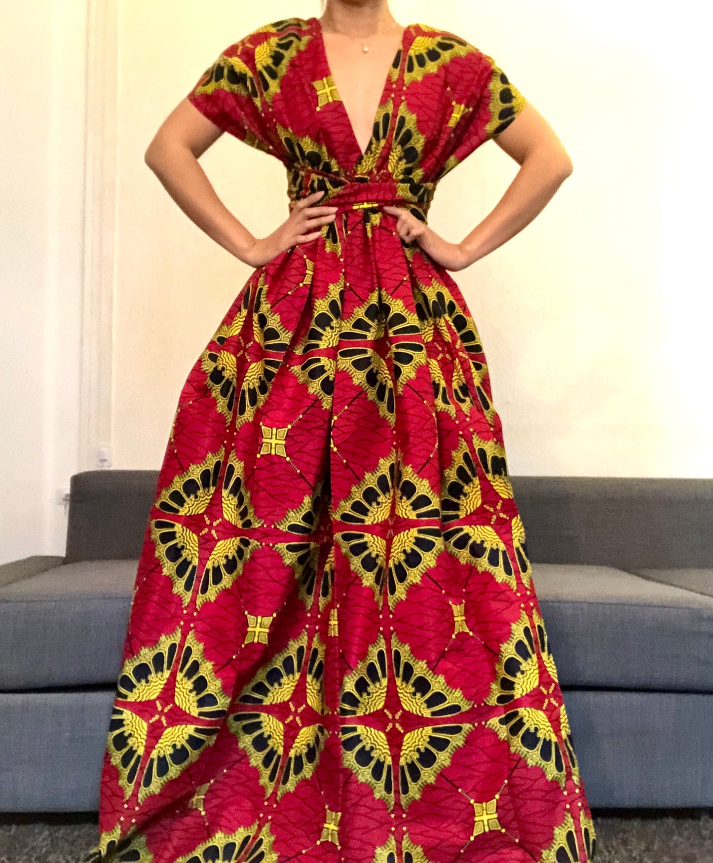 ROBE WAX PAPILLON ROUGE