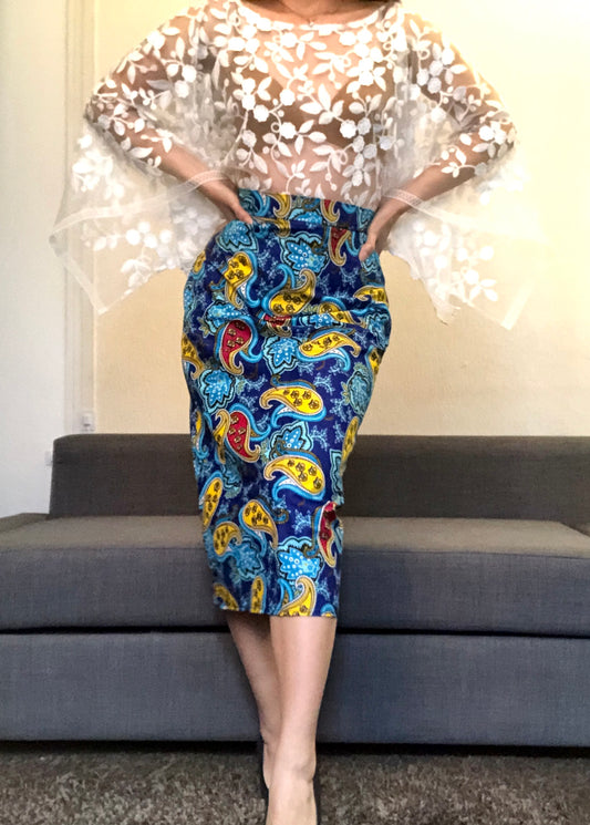 ENSEMBLE JUPE ET TOP DENTELLE