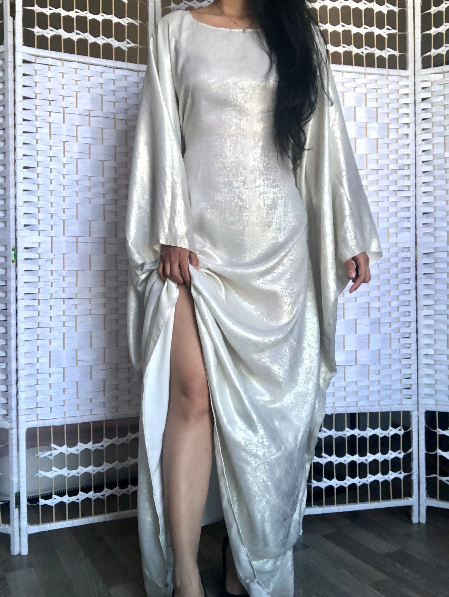 ROBE BLANCHE CAFTAN