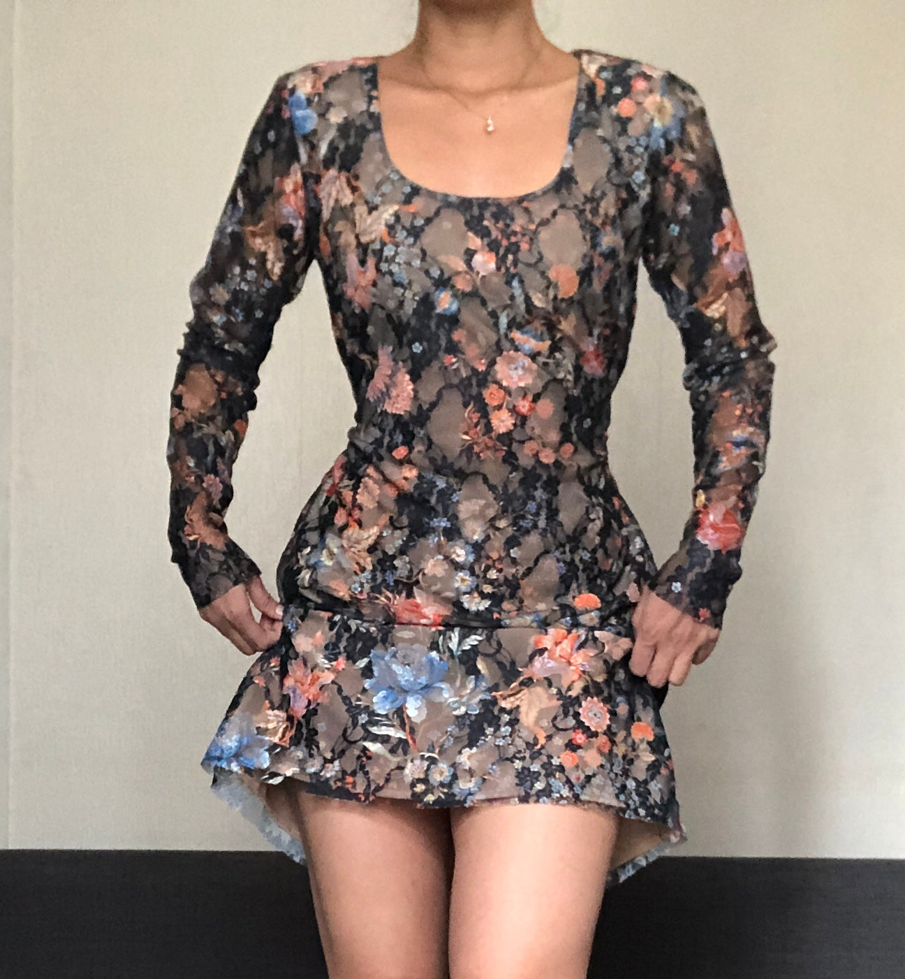 ROBE DENTELLE FLEURIE