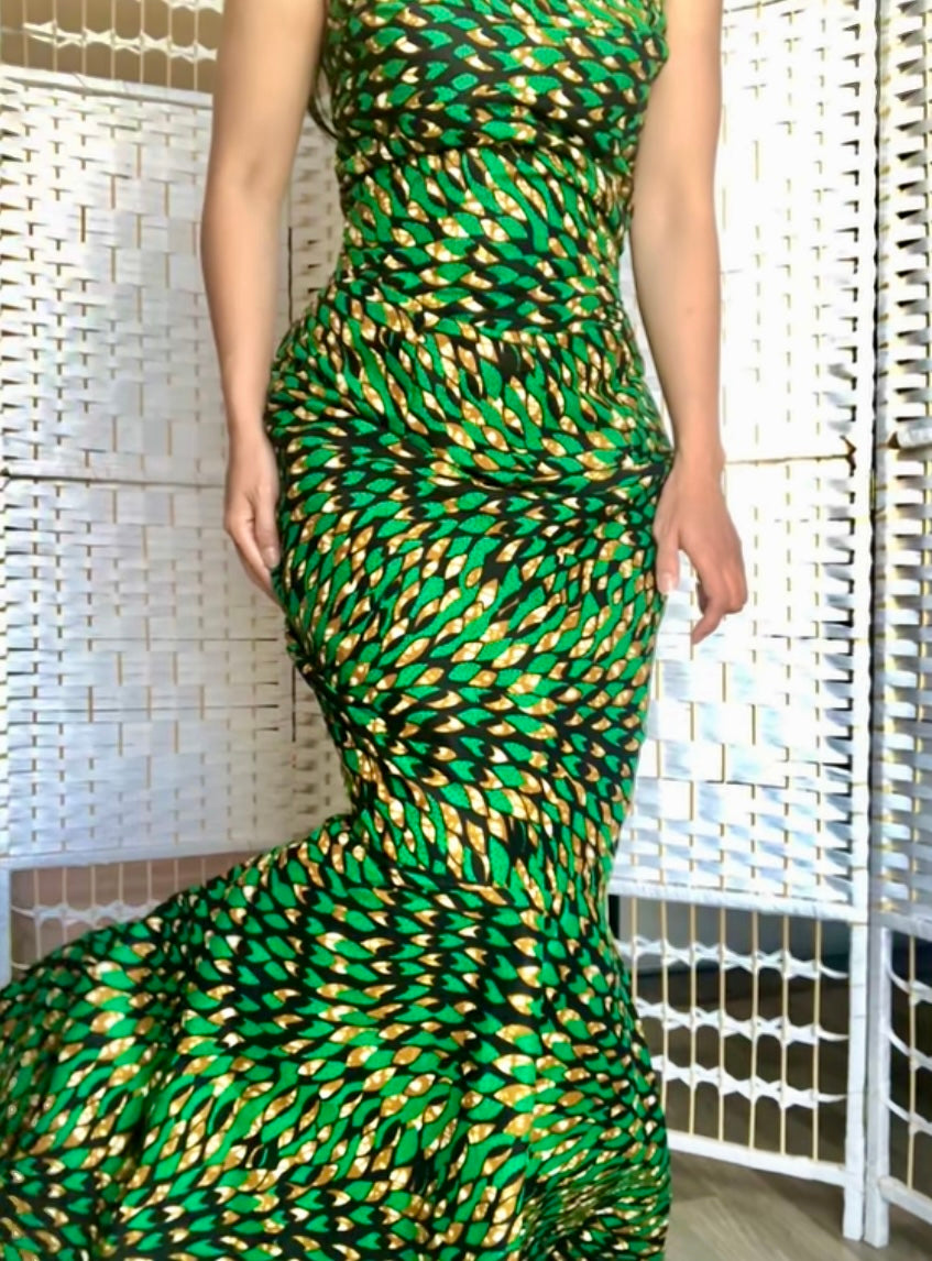 ROBE WAX MERMAID VERT