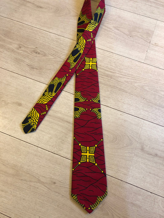 CRAVATE WAX PAPILLON ROUGE