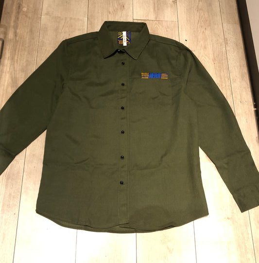 CHEMISE VESTE VERT MOTIF WAX