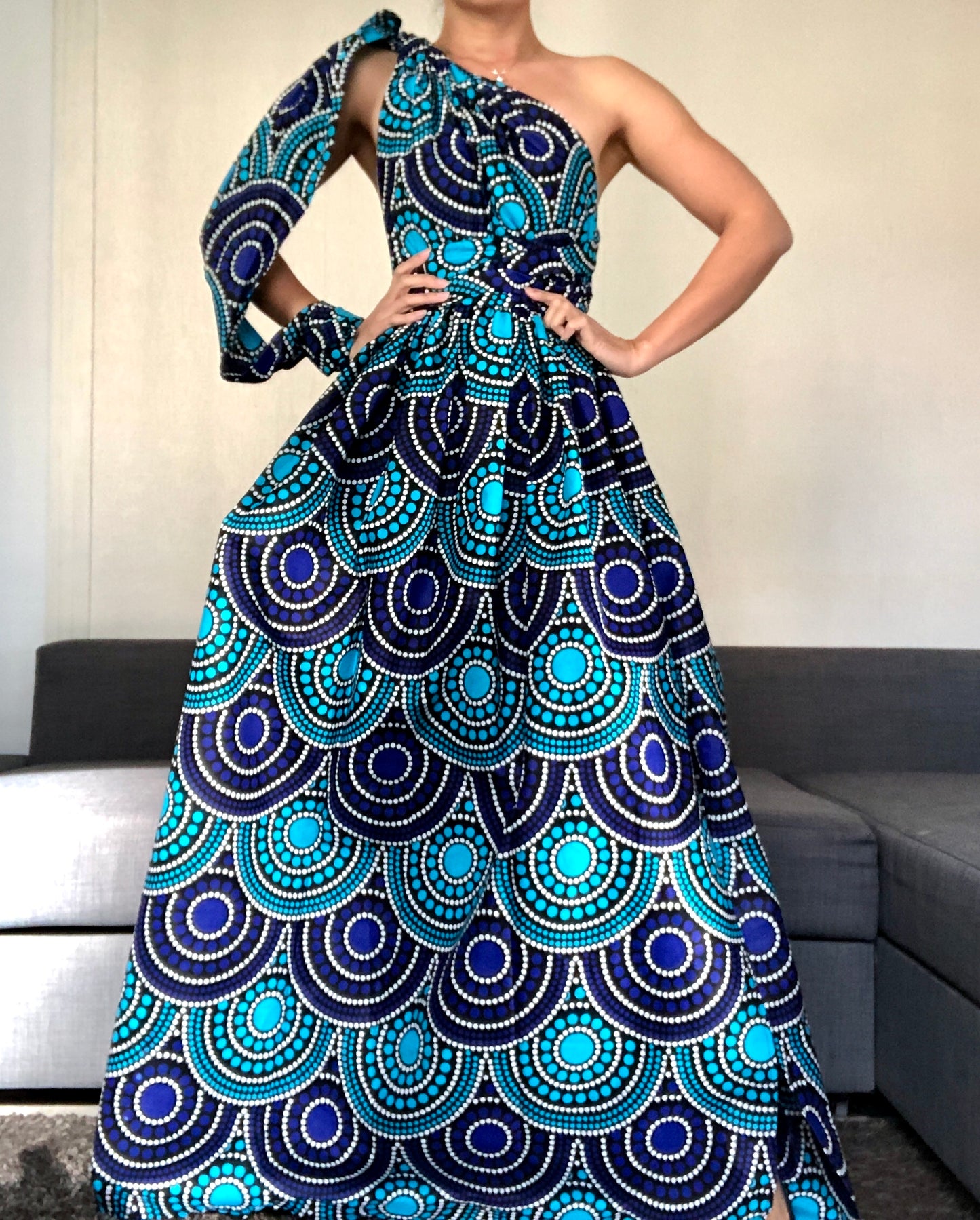 ROBE WAX BLEU RAINBOW