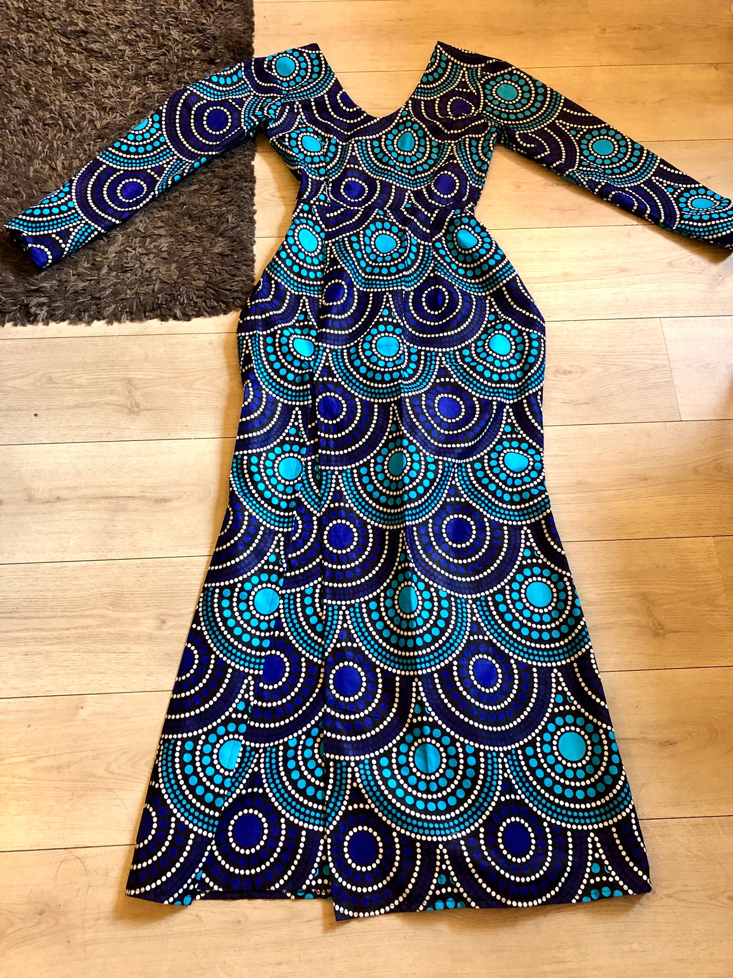 ROBE WAX MERMAID BLEU RAINBOW