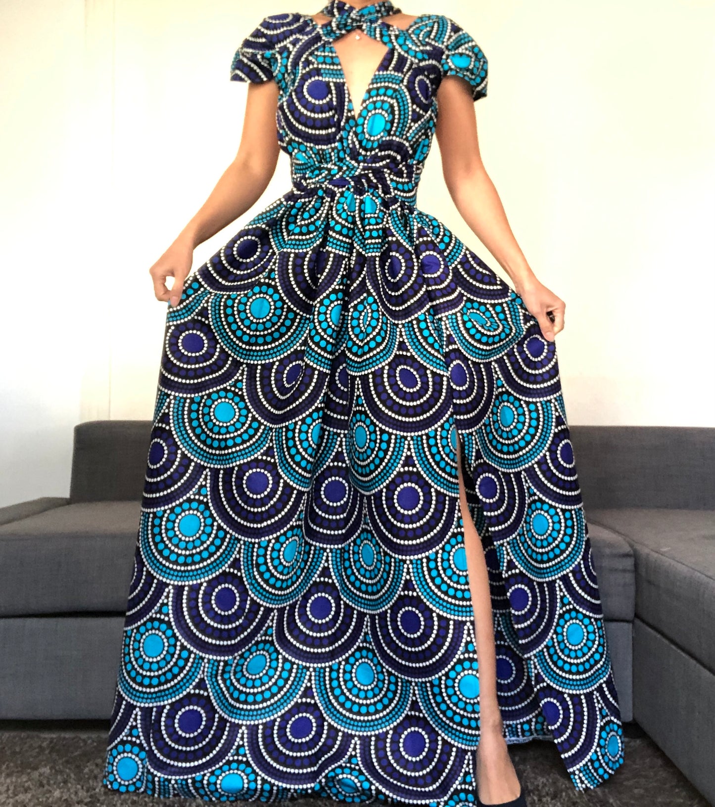 ROBE WAX BLEU RAINBOW