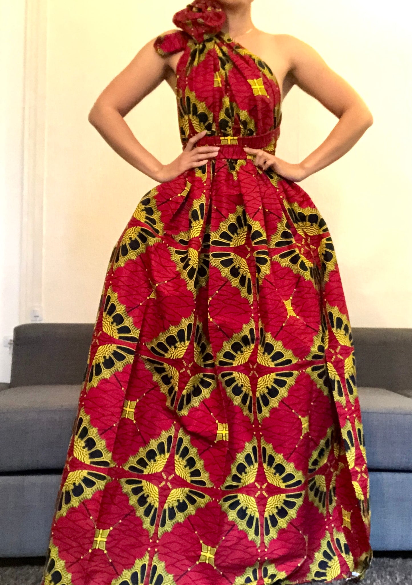 ROBE WAX PAPILLON ROUGE
