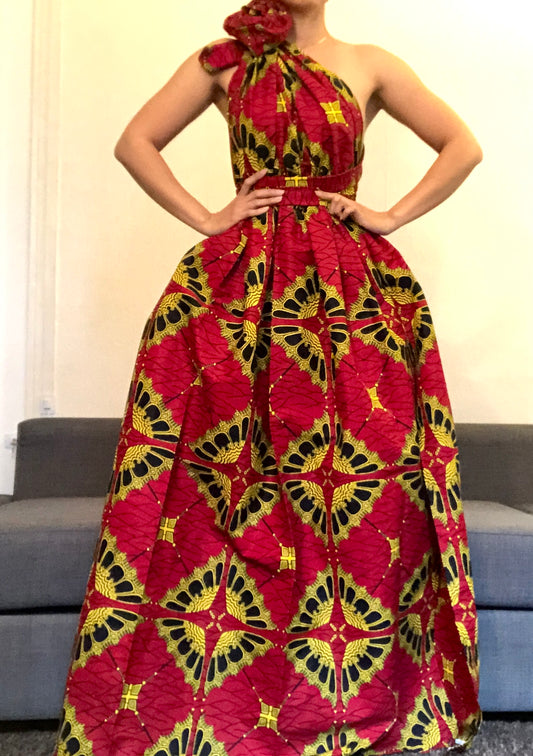 ROBE WAX PAPILLON ROUGE