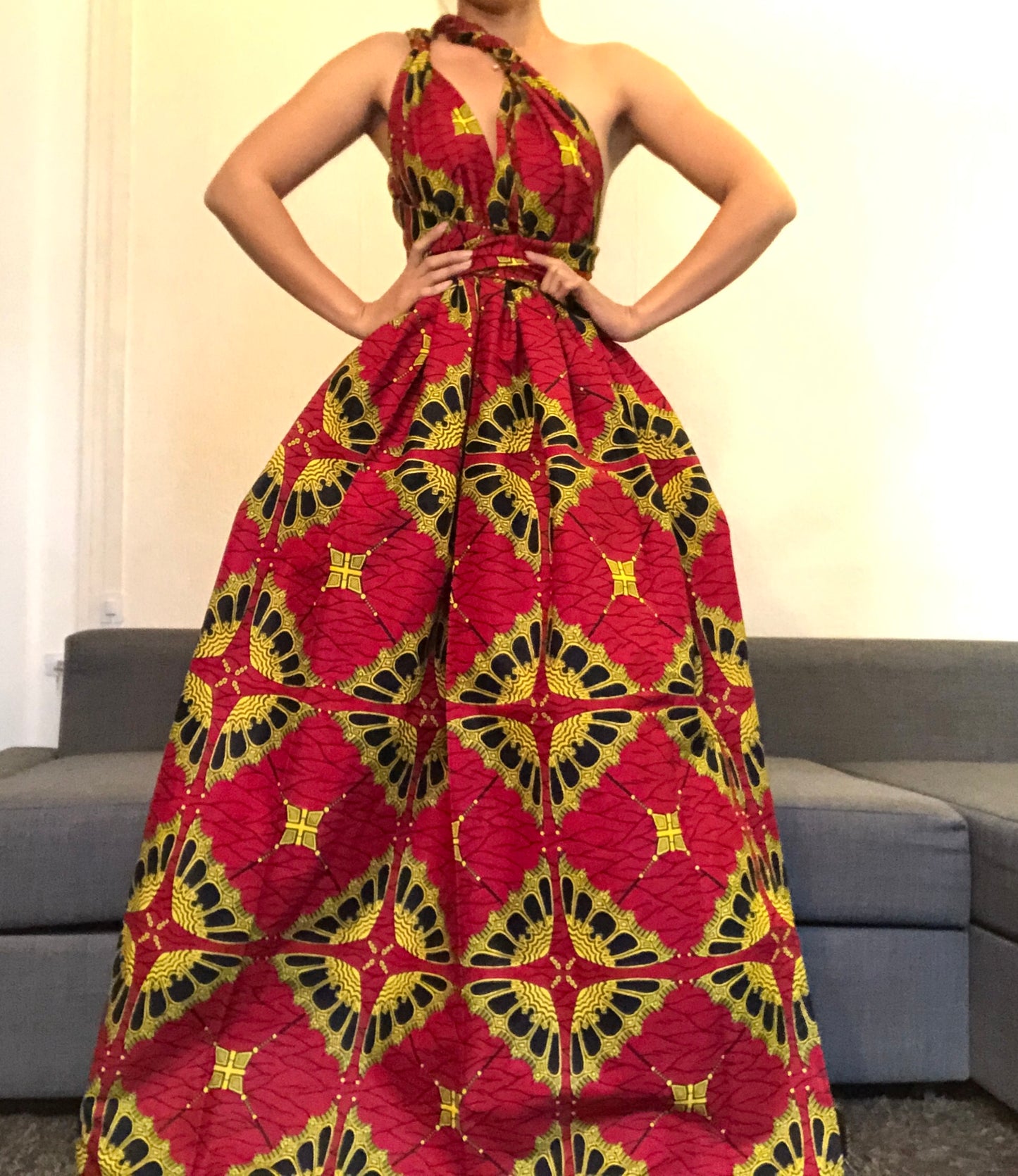 ROBE WAX PAPILLON ROUGE