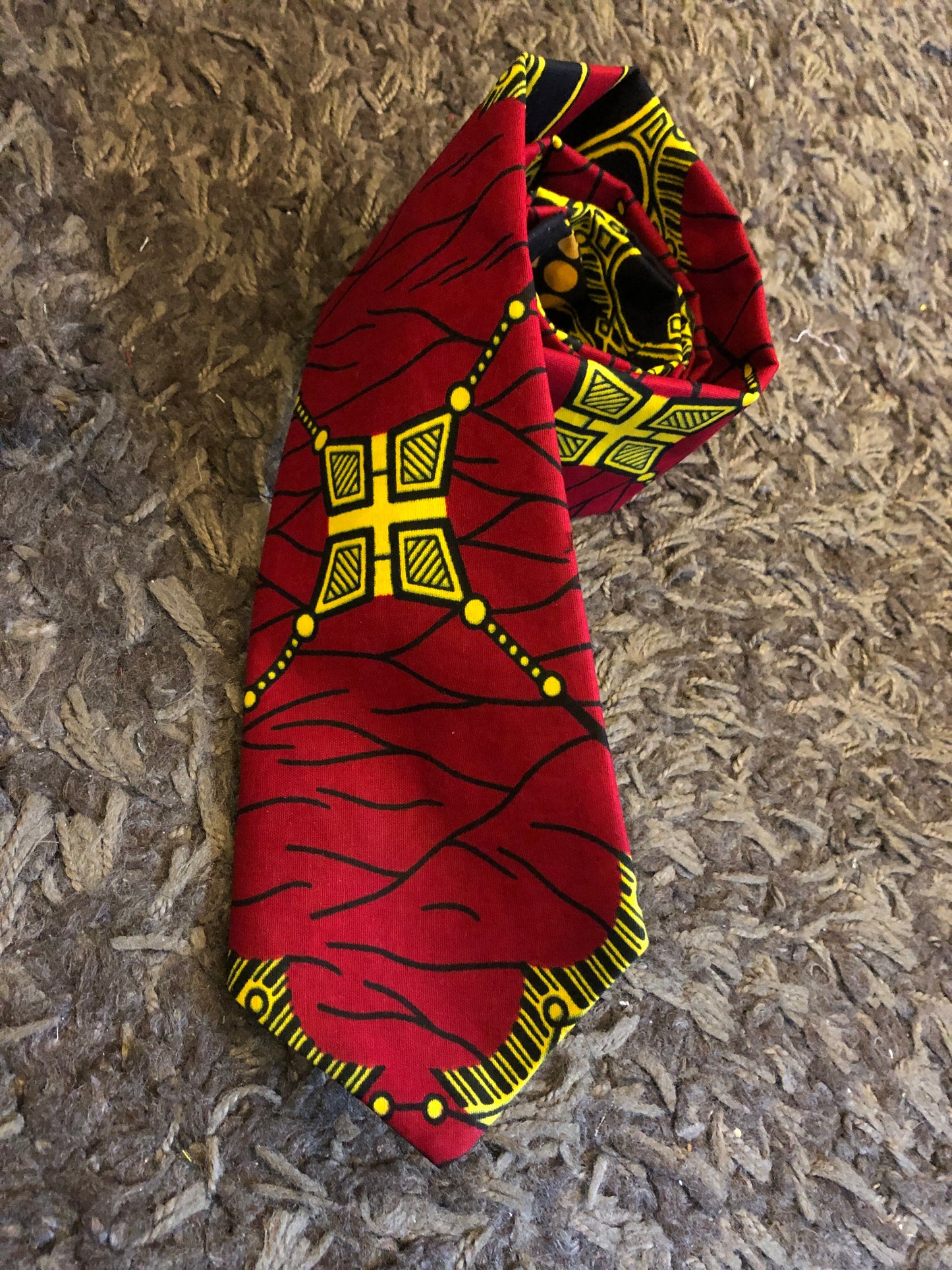 CRAVATE WAX PAPILLON ROUGE