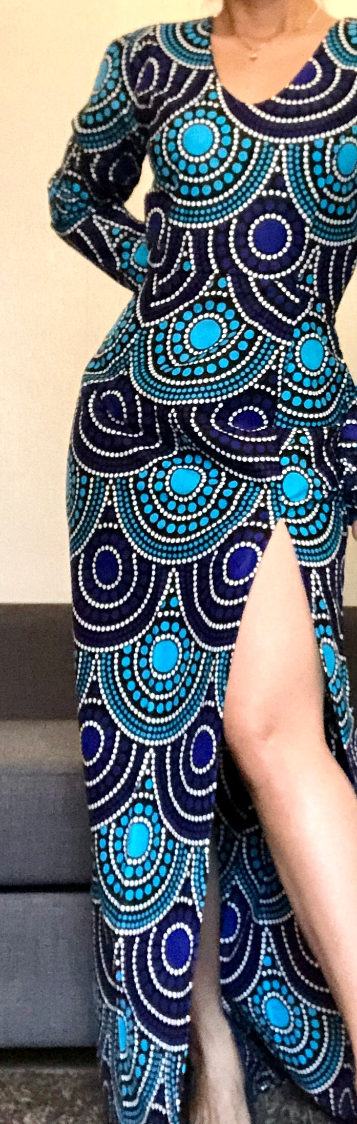ROBE WAX MERMAID BLEU RAINBOW