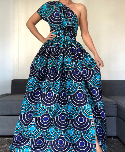 ROBE WAX BLEU RAINBOW