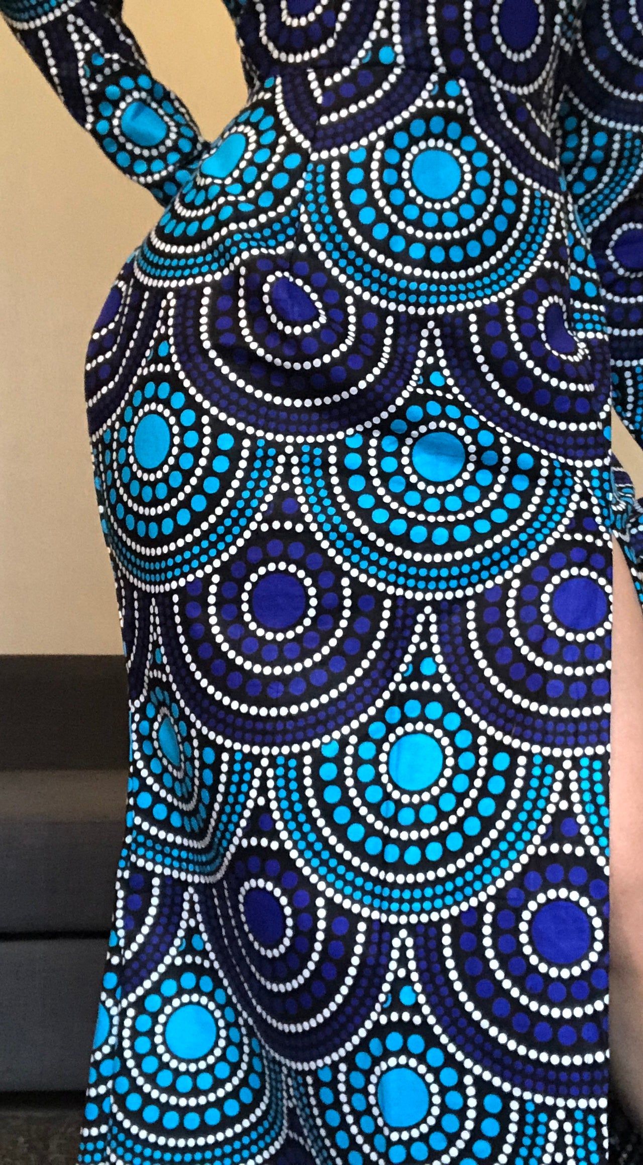 ROBE WAX MERMAID BLEU RAINBOW