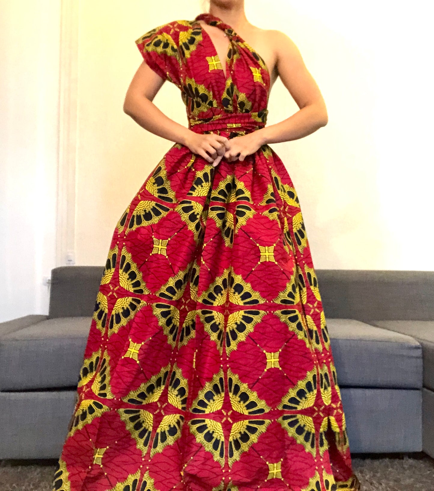 ROBE WAX PAPILLON ROUGE