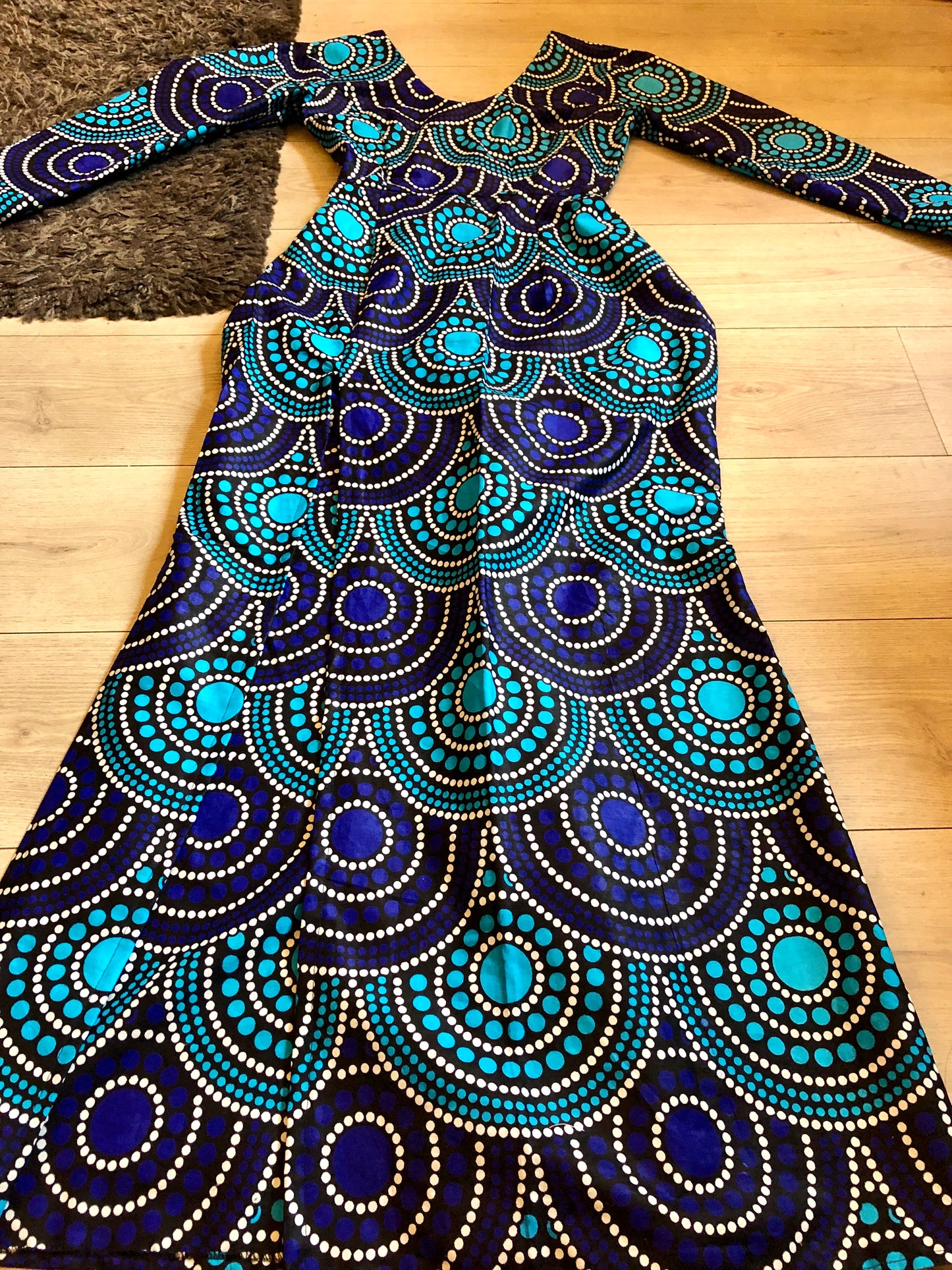 ROBE WAX MERMAID BLEU RAINBOW