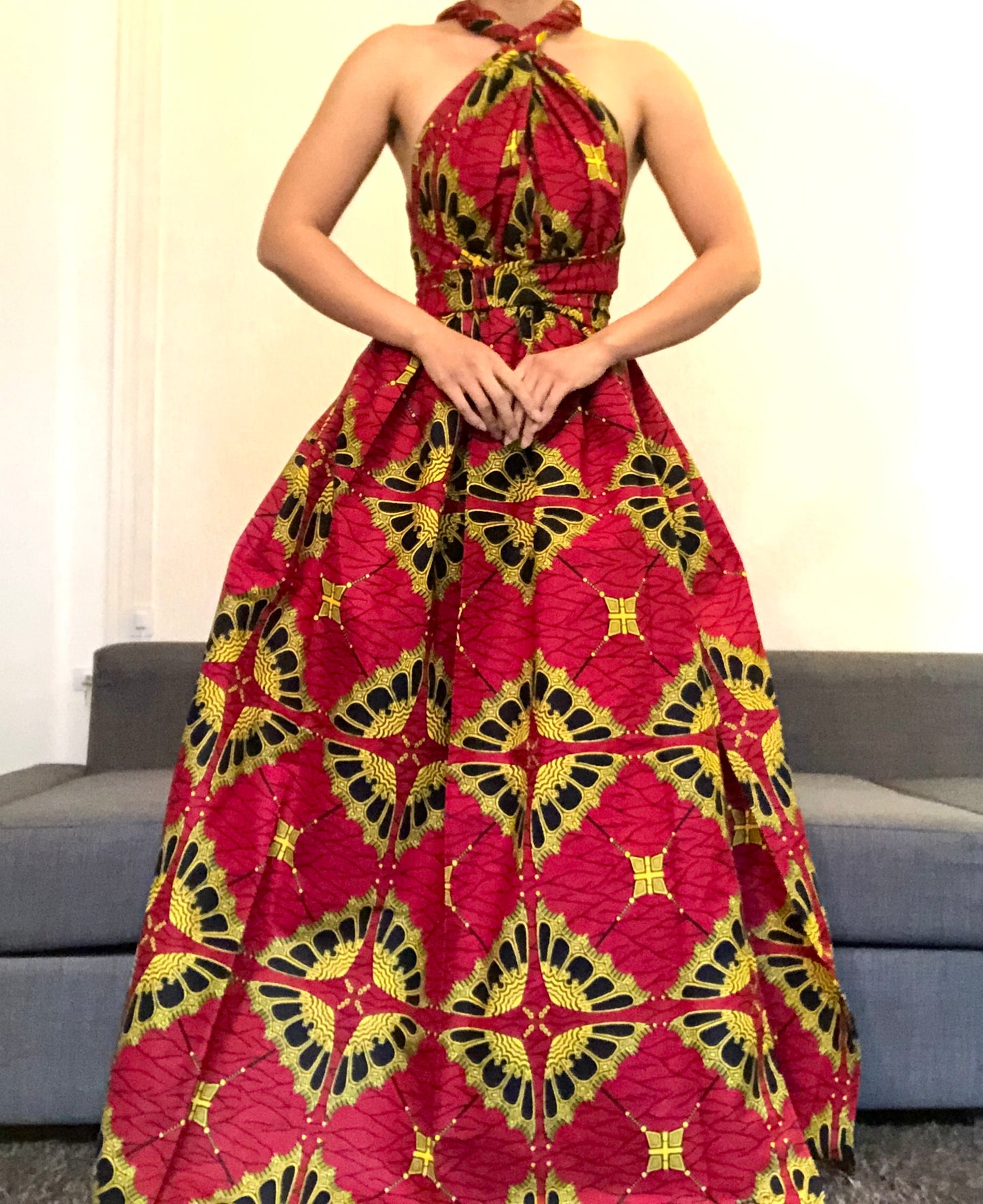 ROBE WAX PAPILLON ROUGE