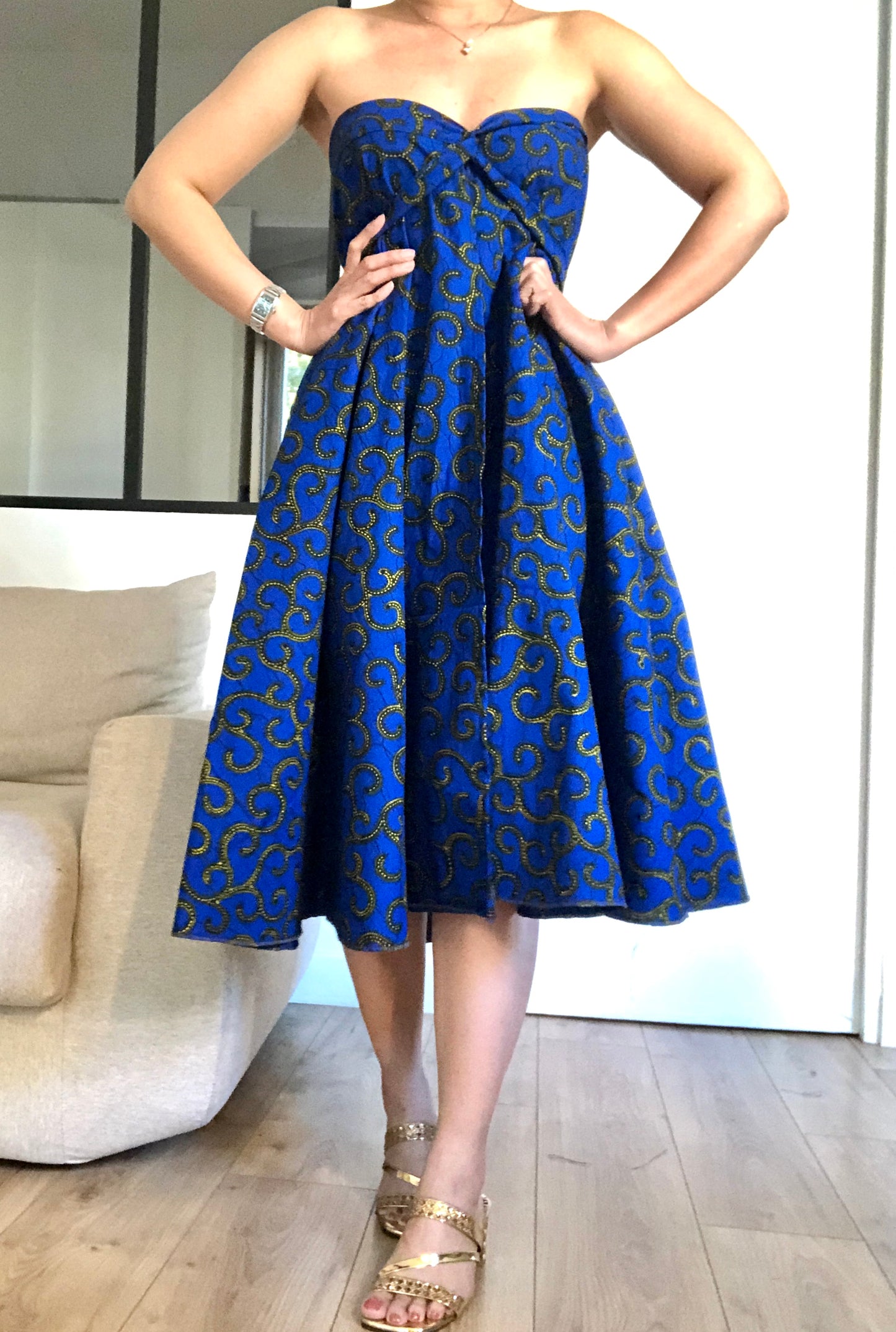 ROBE WAX BLEU CONVERTIBLE