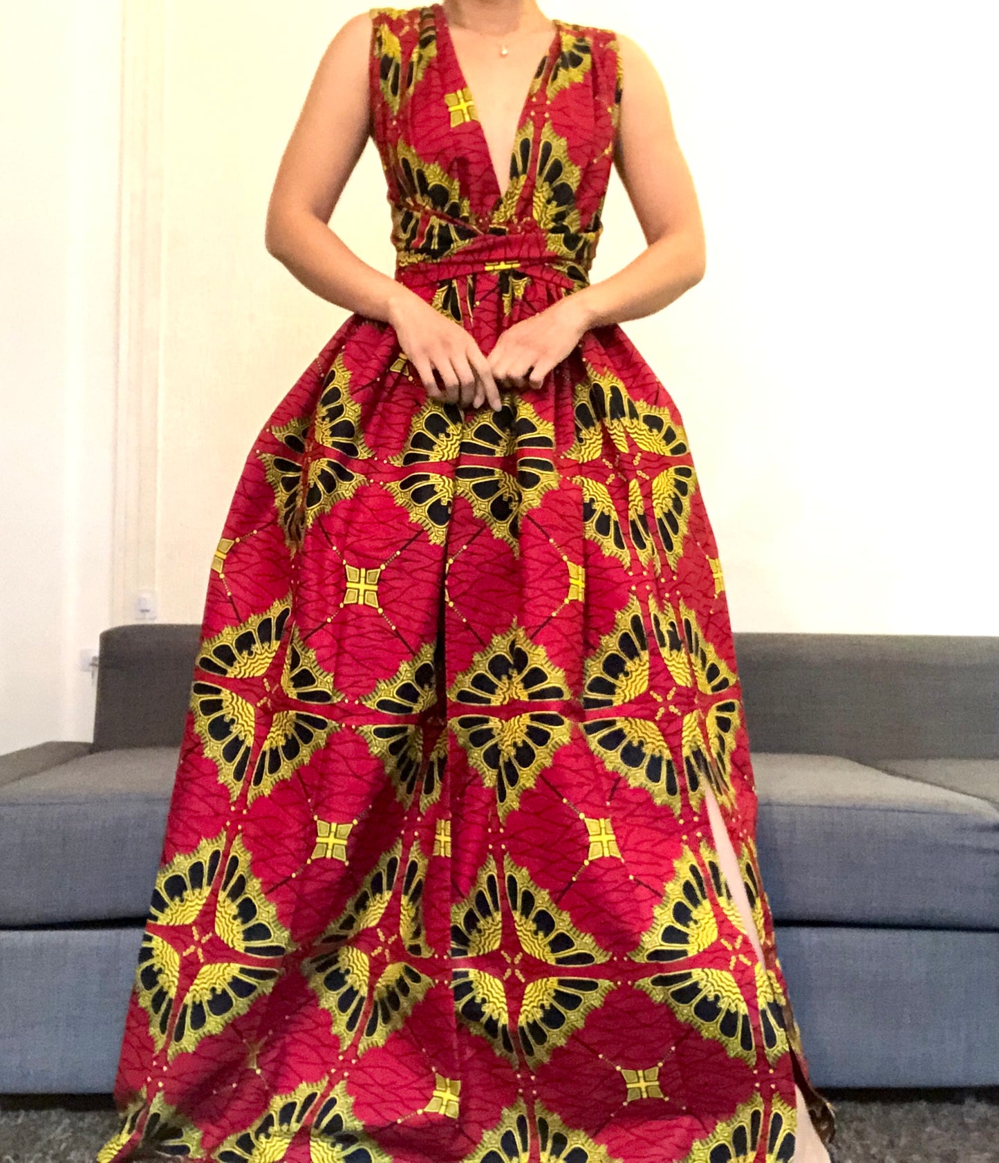 ROBE WAX PAPILLON ROUGE