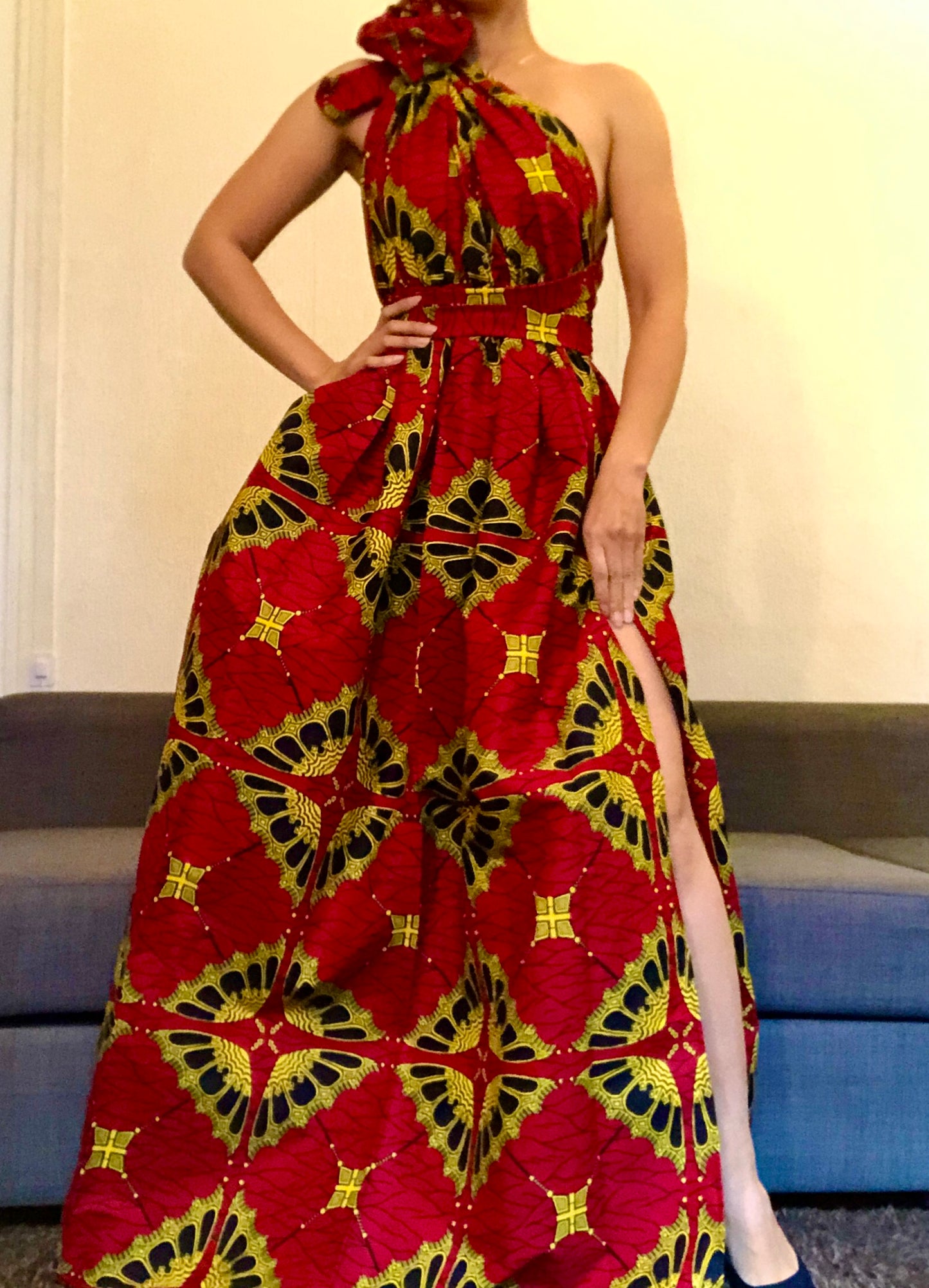 ROBE WAX PAPILLON ROUGE