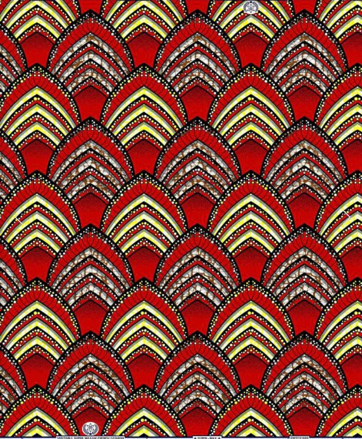 CRAVATE WAX BATIK ROUGE