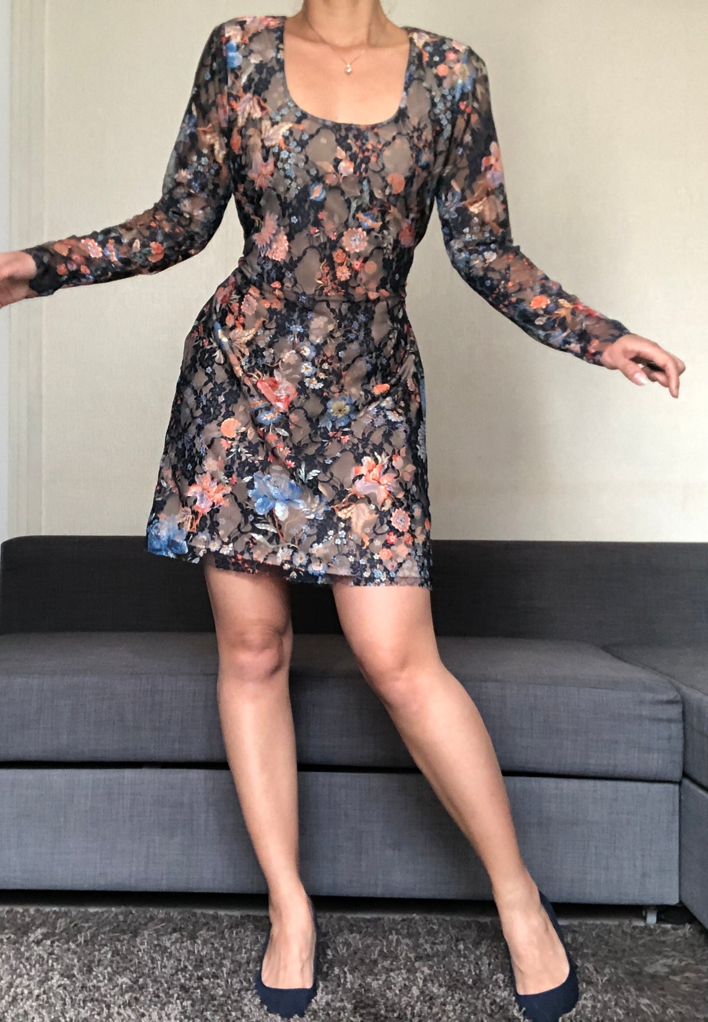 ROBE DENTELLE FLEURIE