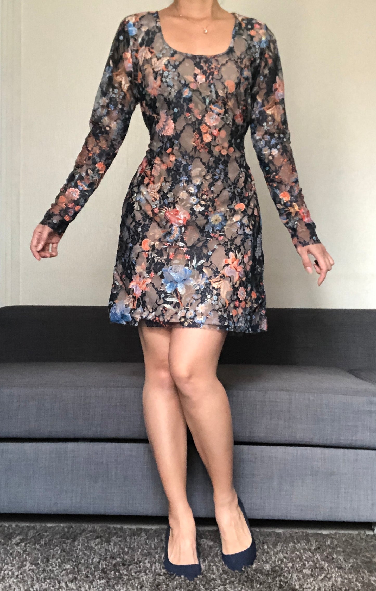 ROBE DENTELLE FLEURIE