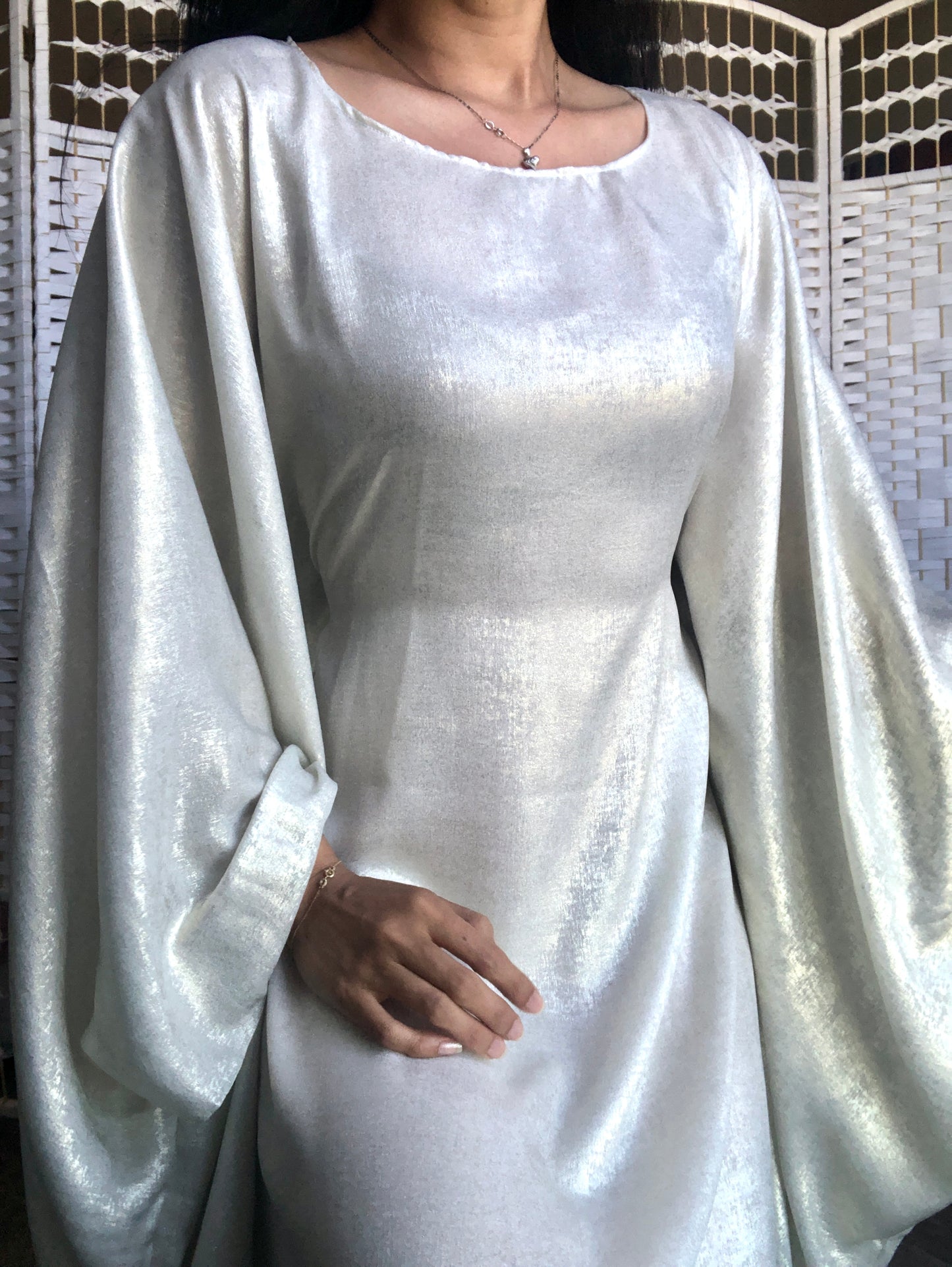 ROBE BLANCHE CAFTAN