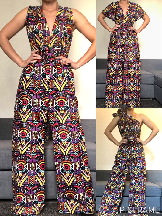 COMBINAISON WAX MOTIF AFRICA
