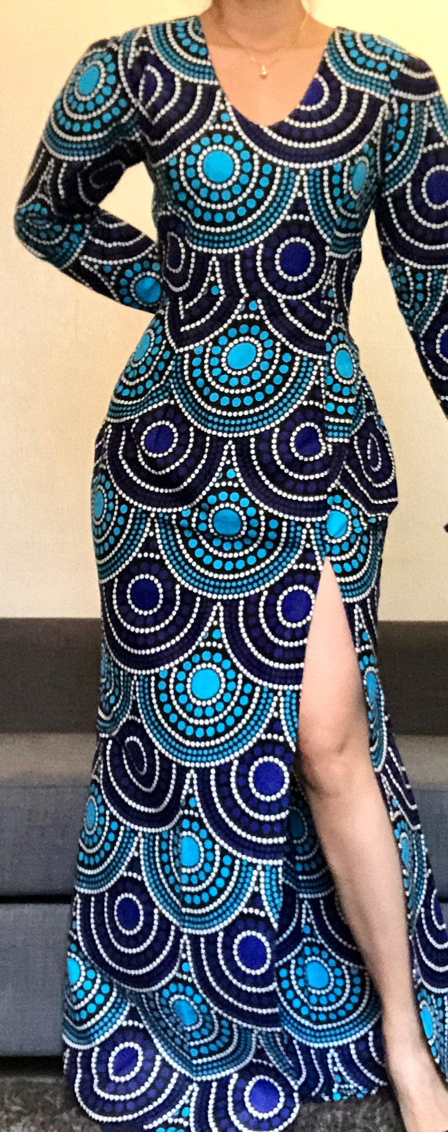 ROBE WAX MERMAID BLEU RAINBOW