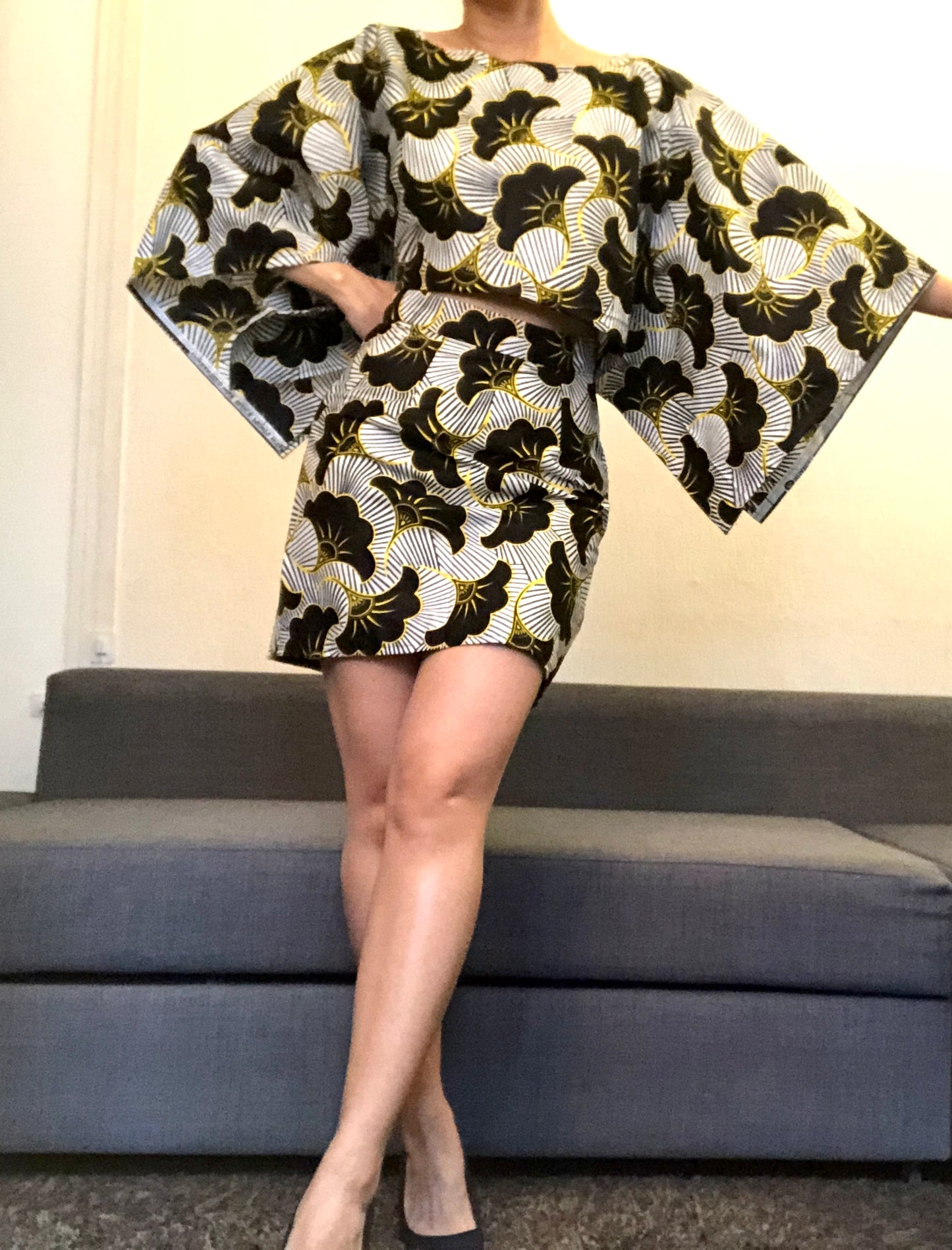 ENSEMBLE WAX NOIR BLANC
