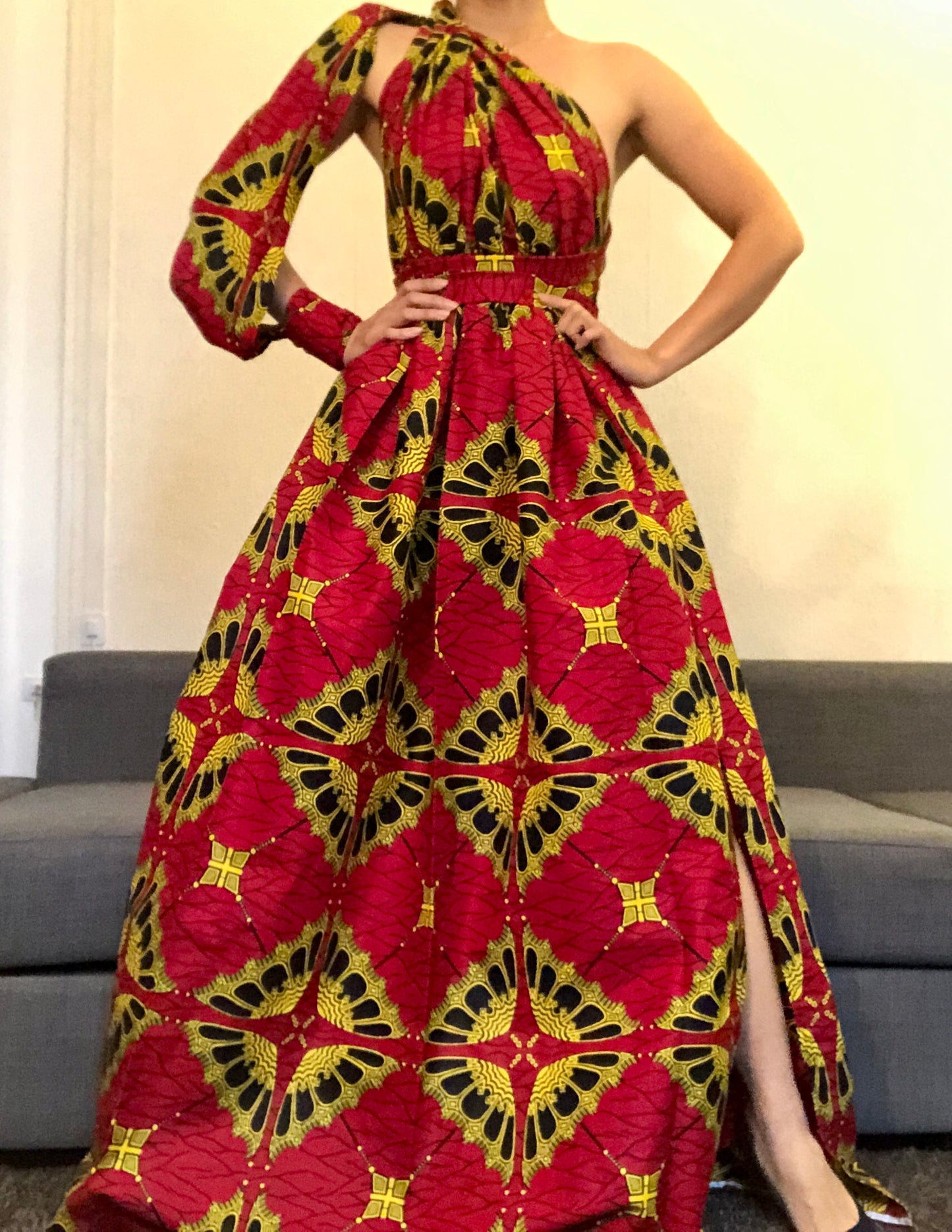 ROBE WAX PAPILLON ROUGE