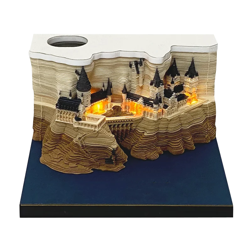 Castle Notepad 3D Paper