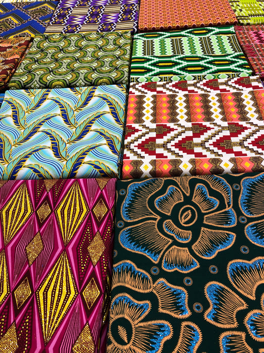TISSU WAX PAILLETÉ