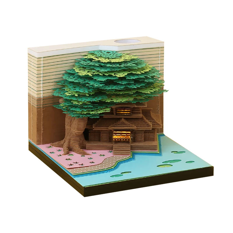 Castle Notepad 3D Paper