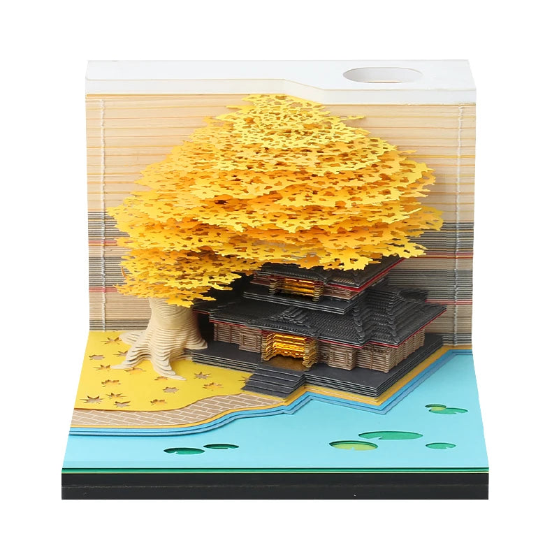 Castle Notepad 3D Paper