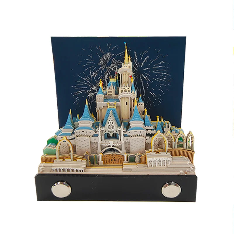Castle Notepad 3D Paper